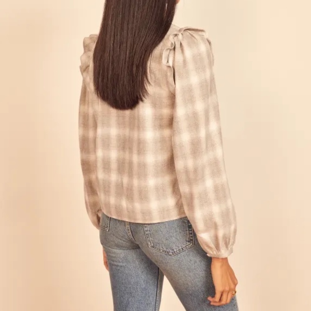 Reformation Aya Flannel Top - Picture 3 of 3